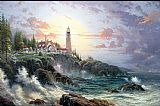Thomas Kinkade Canvas Paintings - Clearing Storms
